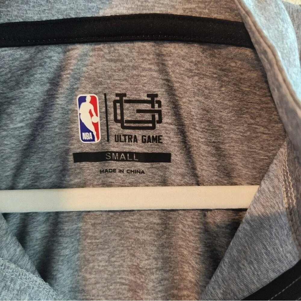 NBA Los Angeles LA Lakers‎ Ultra Game Quarter 1/4 Zip Pullover Grey Mens Small